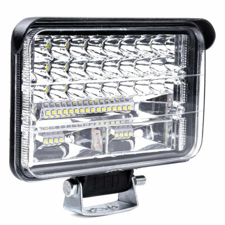 Full Led Fényszóró, Munkalámpa 2funkc. 50Led 12/24V 170x110mm "E" jelzett