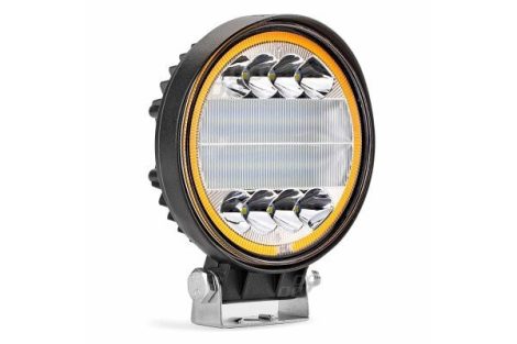 Munkalámpa kerek 24led 72w 12/24V +sárga h.