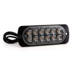   Beépíthető 12Led-es 19funkciós sárga villogó modul 12/24V