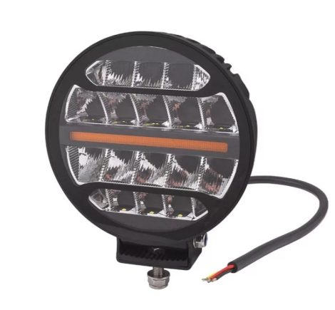 OSRAM FULL LED Távfényszóró + sárga LED Helyzetjelző 12/24V d=170mm "E" jelzett