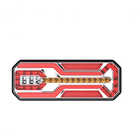 Hátsólámpa LED 6funkc. d.index 350x131x35mm JOBB 12/24V