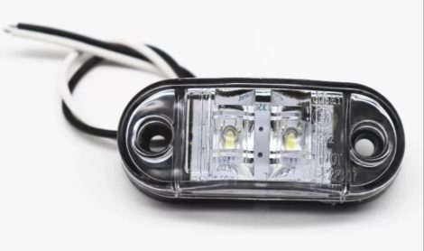 Helyzetjelző Led fehér 12/24V 82x30mm