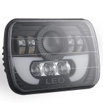   FULL LED Fényszóró beépíthető 200x140x68mm 3funkc. 12/24V "E" jelzett
