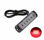   Beépíthető 6Led-es 6funkciós PIROS villogó modul 12/24V 112x29x13mm