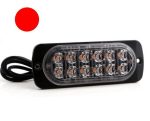   Beépíthető 12Led-es 19funkciós PIROS villogó modul 12/24V 112x40x13mm